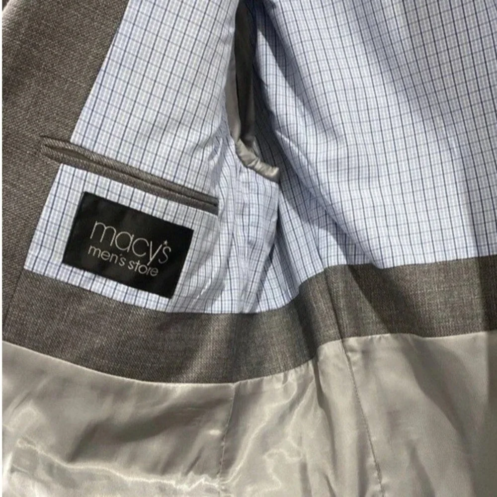 NEW Lauren Ralph Lauren Mens 42S Classic Gray Blazer‎ Suit Sport Coat